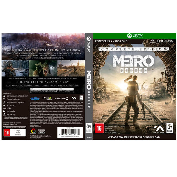 Metro Exodus Complete Edition - XBox Series X image number null
