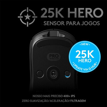Mouse Gamer Sem Fio Logitech G Pro X Superlight USB Preto - 910-005879 image number null