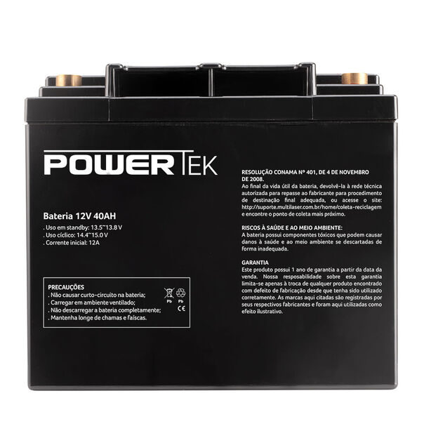 Bateria 12V 40AH Powertek - EN021 EN021 image number null