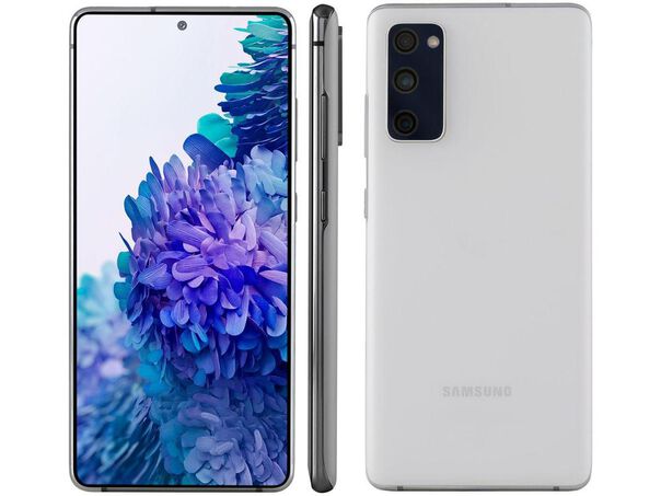 Smartphone Samsung Galaxy S20 FE 5G 128GB Branco + Chip Triplo Corte Claro 5G Pré-Pago - Branco image number null