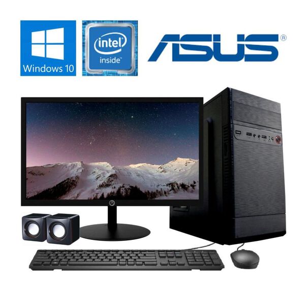 Computador Completo PC CPU  Spread ASUS Intel Core i3 8GB SSD 480Gb Com Kit Monitor 19” Windows 10 image number null
