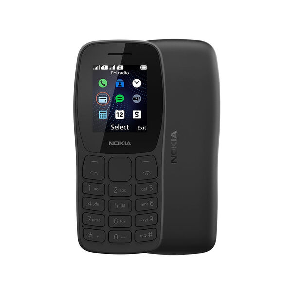 Celular Nokia 105 Dual Chip + Rádio FM + Lanterna + Jogos pré-instalados - Preto - NK093 NK093 image number null