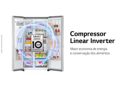 Geladeira-Refrigerador LG Frost Free Side by Side 598L GC-X257CSH - 110V image number null