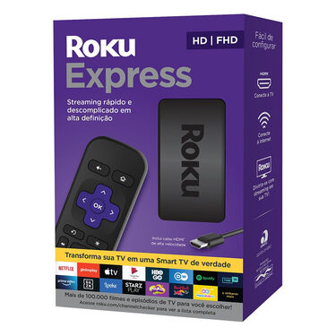 Roku Express Full HD Streaming Player com Controle Remoto - Preto - Bivolt image number null