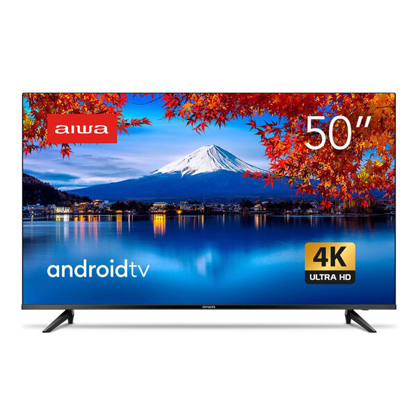 Smart TV Android D-LED 4K 50 Pol 3 HDMI 2 USB Wi-Fi BL-02 Aiwa - Preto - Bivolt image number null