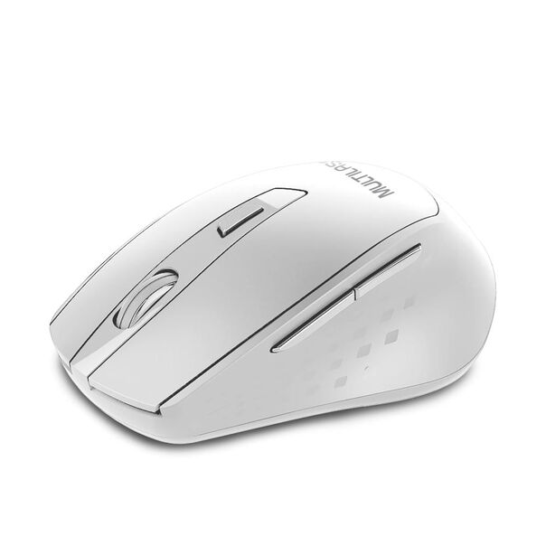 Mouse Sem Fio Pro Conexão Usb 1600dpi Ajustável 6 Botões c/ Pilha Inclusa Design Ergonômico Branco - MO317 MO317 image number null