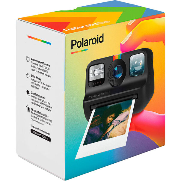 Câmera Fotográfica Go Polaroid com impressão instantânea - Preta image number null