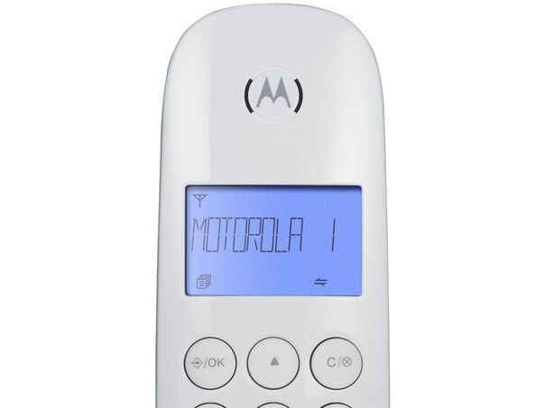Telefone Sem Fio Motorola MOTO700-W Identificador de Chamada Branco image number null
