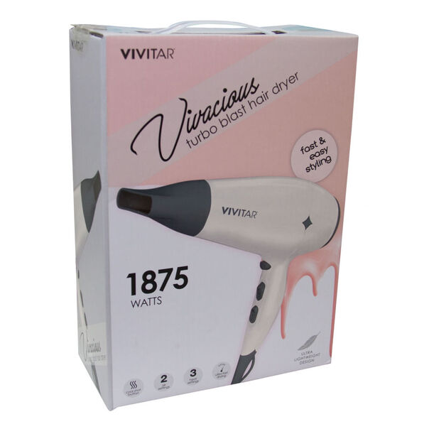 Secador Compacto de cabelos com secagem Rápida 1875W 110V - Branco image number null