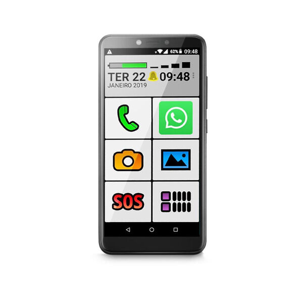 Celular do Idoso 4G com letras grandes 32GB SOS OB026A image number null