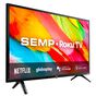 Smart TV TCL 32" HD Roku TV com Wi-fi 3 HDMI Controle por Aplicativo cor Preta 32R6500 Bivolt