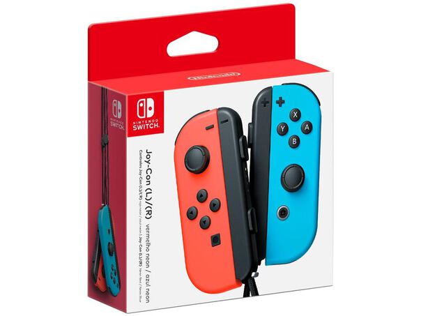 Controle para Nintendo Switch sem Fio Joy-Con Vermelho e Azul image number null