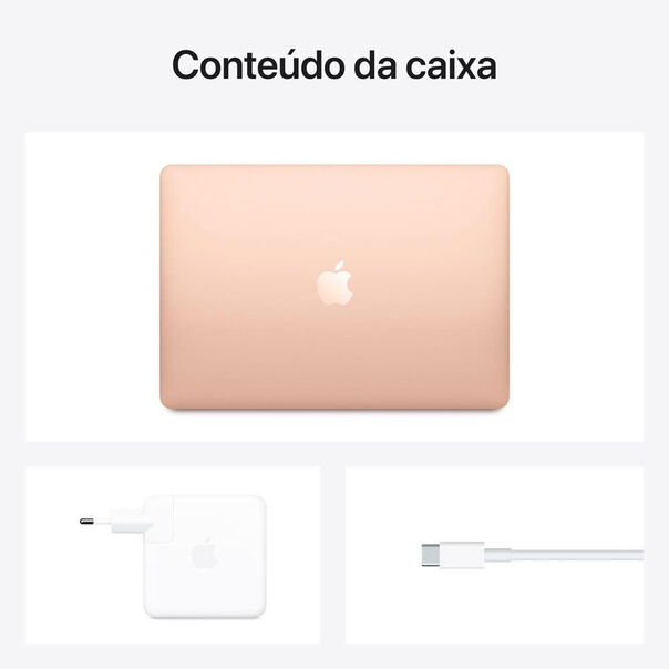 MacBook Air 13 Apple M1 8GB RAM 256GB SSD - Dourado image number null