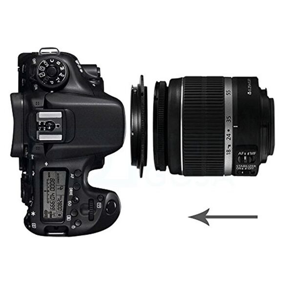 Adaptador Reverso 58mm para Lentes e Câmeras Nikon F image number null