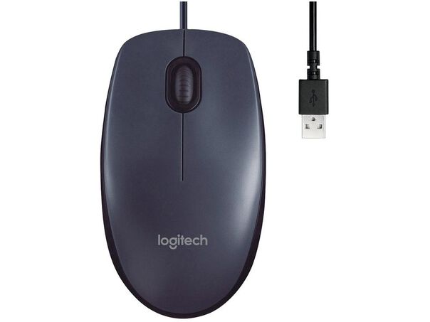 Mouse Logitech Laser 1000DPI 2 Botões M100 Preto image number null
