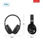 Fone de Ouvido Headphone AIWA Bluetooth  ANC - Cancelamento de ruído  dobrável - AWS-HP-02-B FONE DE OUVIDO AWS-HP-02-B BIVOLT