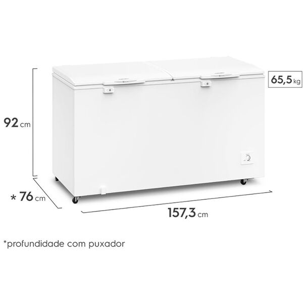 Freezer Horizontal Electrolux H550 2 Portas - Branco - 220V image number null