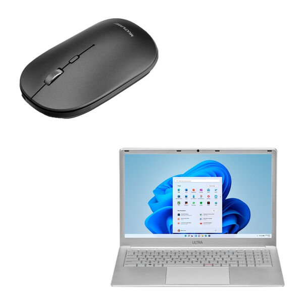 Kit Office - Note Ultra. com Windows 11 Home. Intel Celeron. 4GB 120GB SSD. Tela 15.6'' e Mouse Sem Fio - UB2201K UB2201K image number null
