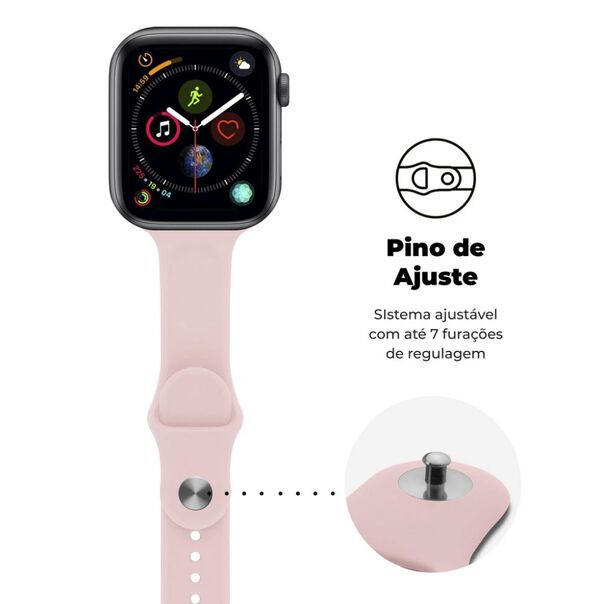 Pulseira para Apple Watch 38   40   41MM Ultra Fit - Rosa Claro - Gshield image number null