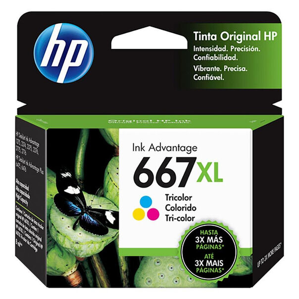 Multifuncional HP DeskJet Ink Advantage 2376 + Cartucho HP 667XL Colorido 3YM80AB - Branco - Bivolt image number null