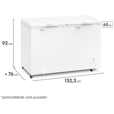 Freezer Horizontal Electrolux H440 2 Portas - Branco - 110V image number null