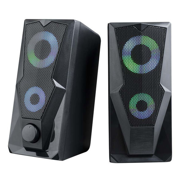 Caixa de Som Gamer P2+USB Stereo 2.0 15W RMS LED RGB Multilaser - SP330 SP330 image number null