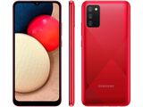 Smartphone Samsung Galaxy A02s 32GB Vermelho 4G - Octa-Core 3GB RAM 6 5” Câm. Tripla + Selfie 5MP  - 32GB - Vermelho