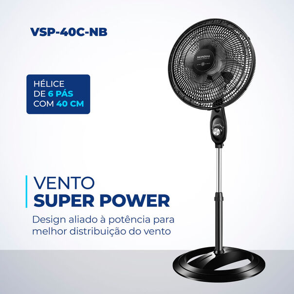 Ventilador Coluna Mondial 40cm Super Power  VSP-40C-NB VENT 40CM VSP-40C-NB 220V-60Hz SUPERPOWE image number null