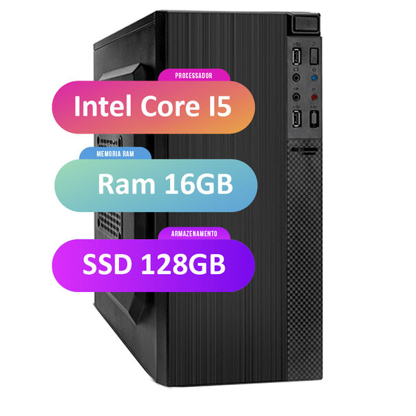 Pc Computador Cpu Intel Core I5 16gb Ssd 128gb Strong Tech image number null