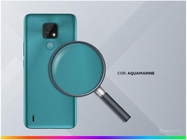 Smartphone Motorola Moto E7 32GB Aquamarine - 4G Octa-Core 2GB RAM 6 5” Câm. Dupla + Selfie 5MP  - 32GB - Aquamarine image number null