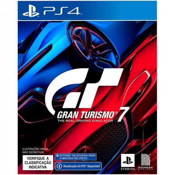 Controle sem Fio DualShock 4 Sony Jet Black + Jogo Gran Turismo 7 Edição Standard PS4 - Preto image number null