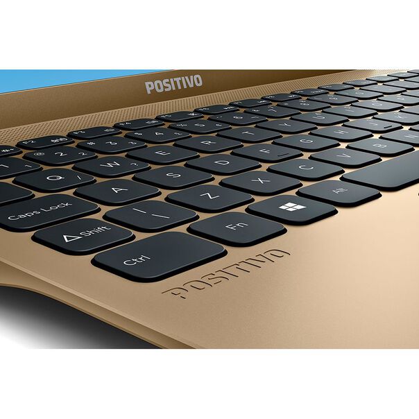 Notebook Positivo Motion C4120F Intel® Celeron® Dual-Core™ 4GB RAM 120GB SSD Windows 11 Home 14” - Dourado - Inclui Microsoft 365 image number null