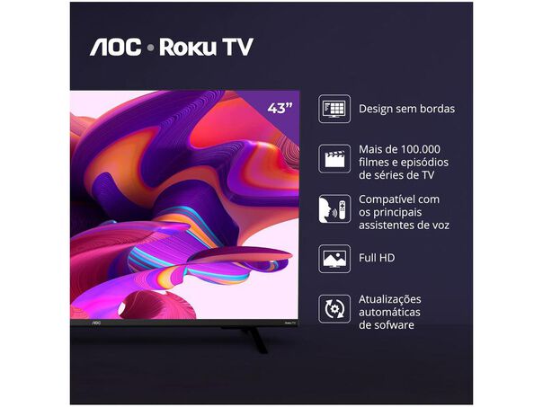 Smart TV 43” Full HD D-LED AOC 43S5135-78G VA Wi-Fi 3 HDMI 1 USB image number null