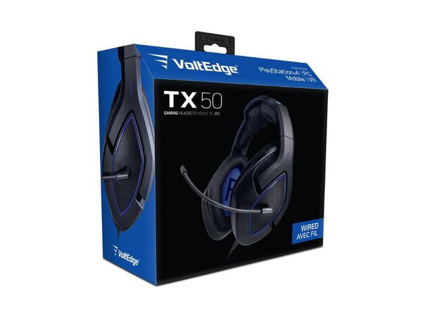 Voltedge Tx50  Wired Headset (preto E Azul. Com Fio) - Ps4 E Pc image number null