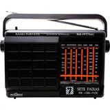 Rádio Portátil Motobras FM-AM-OC - RM-PFT73-AC - Preto - Bivolt