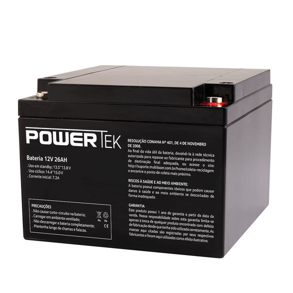 Bateria Powertek 12v 26ah - EN018 EN018 image number null