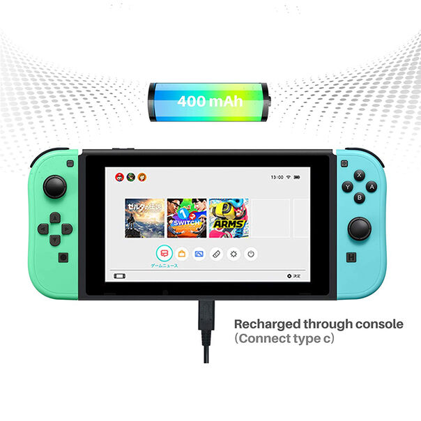 Controle Nintendo Switch Joy-con L + R Verde e Azul Wireless image number null