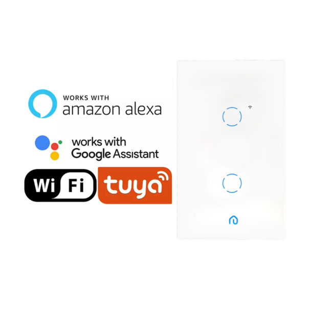 Interruptor Inteligente 2 Botões Touch Wi-fi App Alexa Vidro image number null