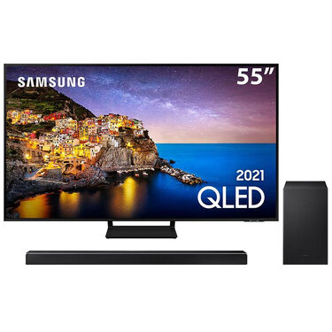 Smart TV Samsung QLED QN55Q70A 55 Polegadas 4K Comando de Voz - Preto - Bivolt image number null