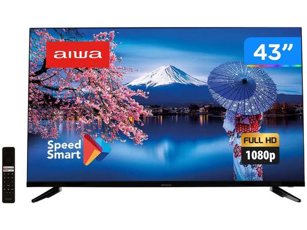 Smart TV 43” Full HD D-LED Aiwa IPS Wi-Fi HDR 3 HDMI image number null
