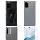 Película Nano Gel + Câmera + Nano Traseira + Capa case capinha Clip Para Samsung Galaxy S20 - Gshield