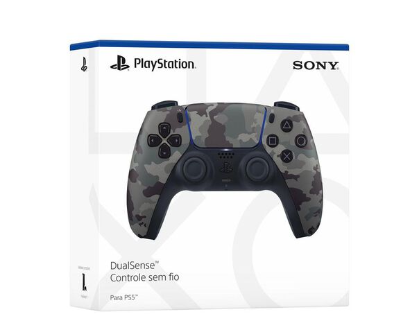 Controle para PS5 sem Fio DualSense Sony Gray Camouflage - Cinza image number null