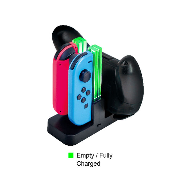 Carregador Para Joy-con e Controle Pro Nintendo Switch Acrilico Led image number null