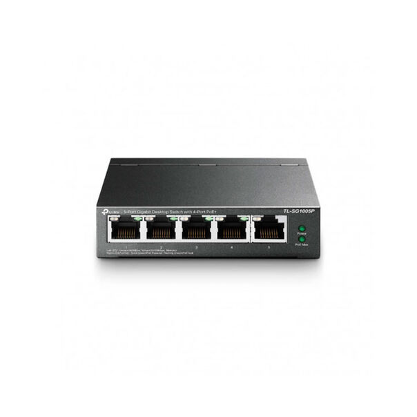 Switch 5 Portas 10-100-1000 TL-SG1005P Poe TP-Link - Preto image number null