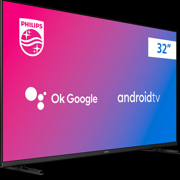 Smart TV 32 Pol 32PHG6917 LED Ultrafina 3 HDMI 2 USB Android Netflix Youtube Philips - Preto - Bivolt image number null