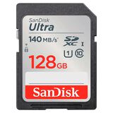 Cartão SDXC 128Gb SanDisk Ultra 140mb-s UHS-I U1 Classe 10