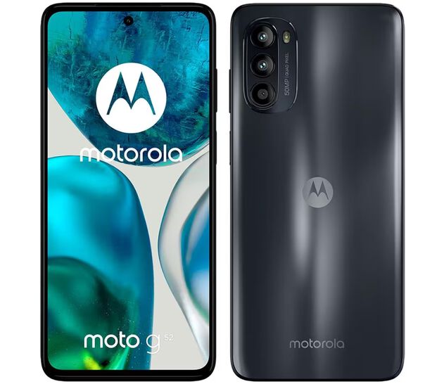 Smartphone Motorola Moto G52  128GB  Preto  4G  Tela 6 6” OLED 90Hz  Câmera Tripla 50MP  Selfie 16MP  Android image number null
