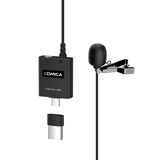 Microfone de Lapela Comica CVM-V01.USB Condensador Omnidirecional para Smartphones (USB-C)