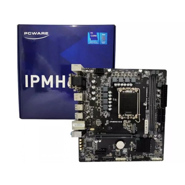 Placa Mãe PCWARE IPMH610G Chipset H610 Intel LGA 1700 mATX DDR4 image number null