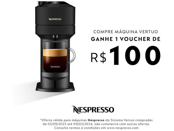 Cafeteira Nespresso Vertuo Next Preto Fosco  - Preto - 110V image number null